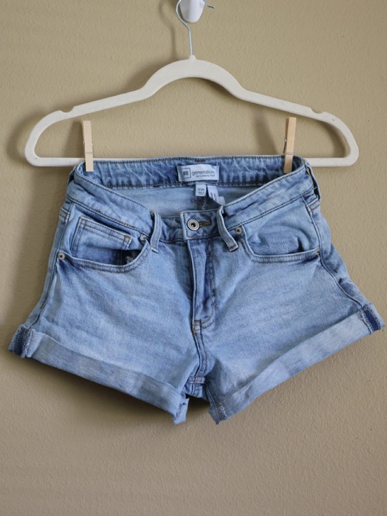 Re Generation Pants - REgeneration Celebrity Pink High Rise Cuffed Denim Shorts 3 26